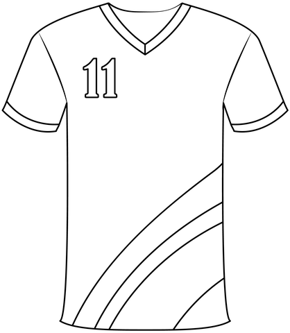 Football Jersey From Football Coloring Page